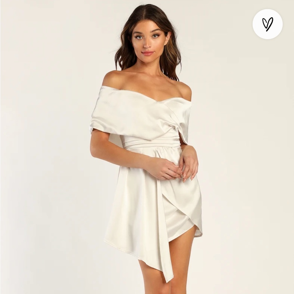 Lulus off the shoulder mini